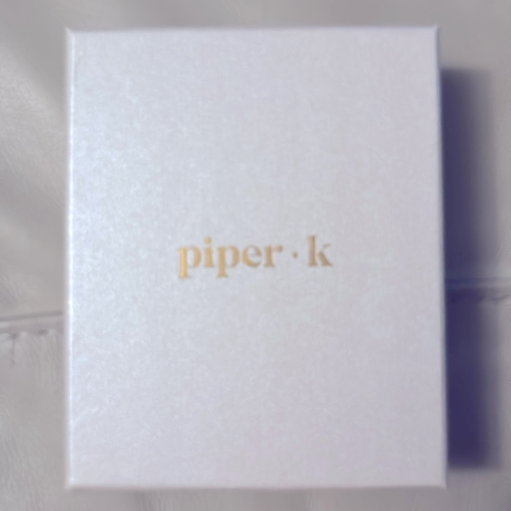 NIB Piper K Silver Necklace with Black Cross Design - Picture 4 of 5